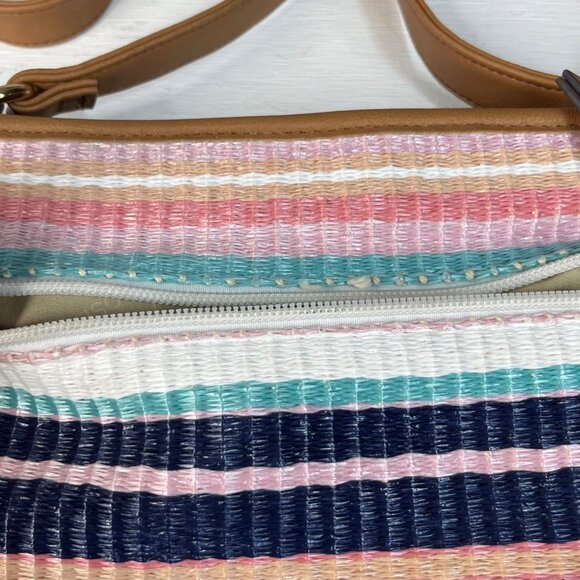 Rosetti Crossbody Bag Womens Striped Pattern Adjustable Strap - Picture 5 of 11